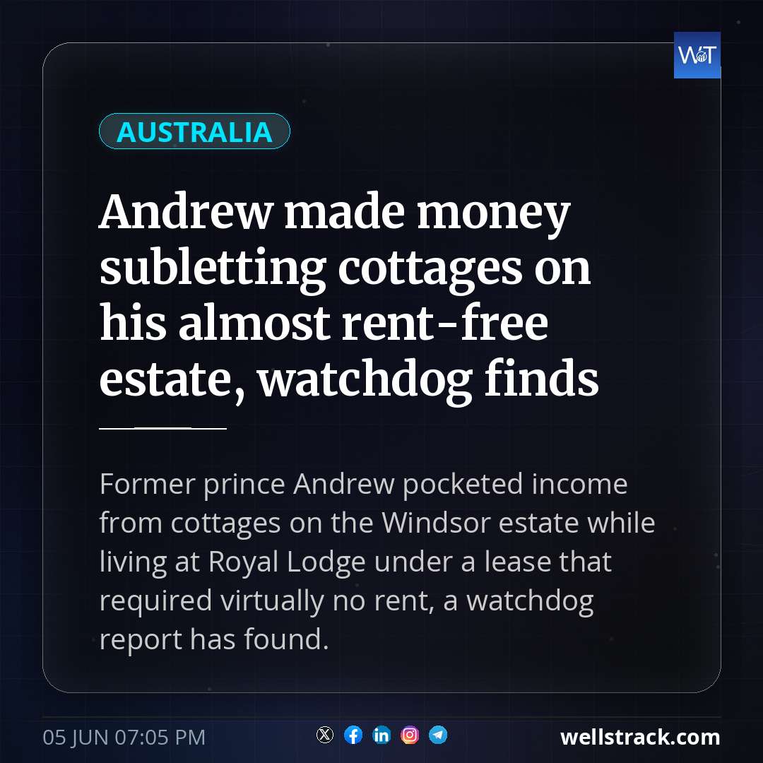Andrew made money subletting cottages on his almost rent-free estate, watchdog finds