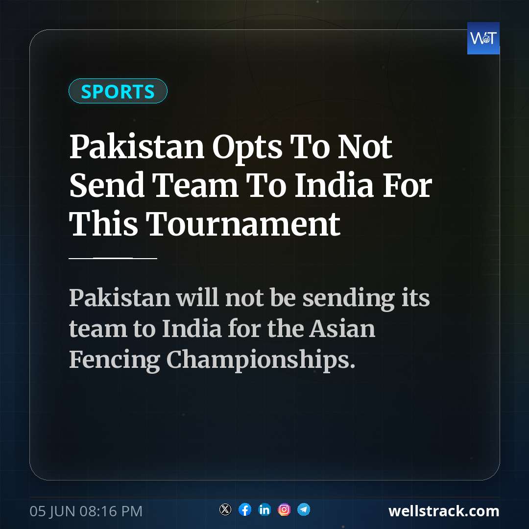 Pakistan Opts To Not Send Team To India For This Tournament — WellsTrack