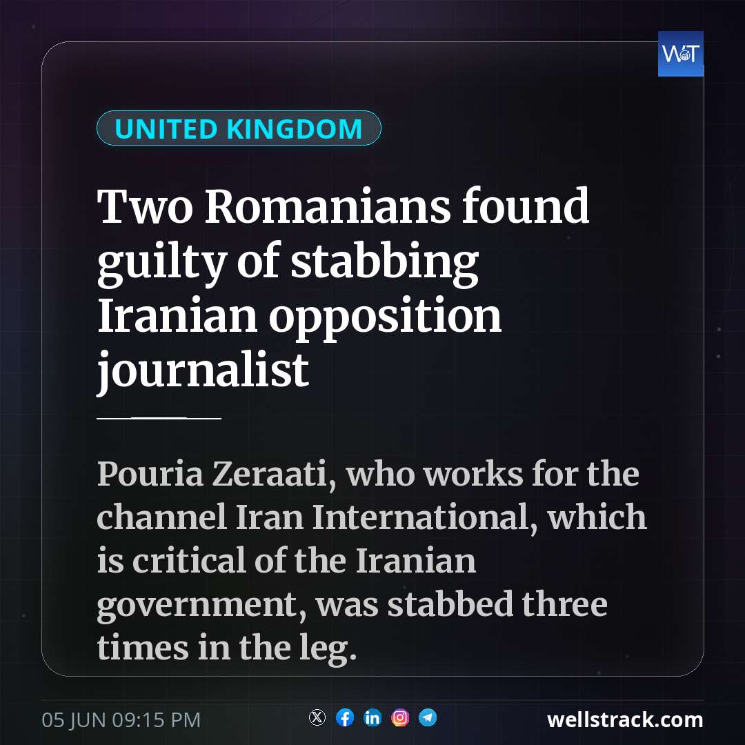 Two Romanians found guilty of stabbing Iranian opposition journalist