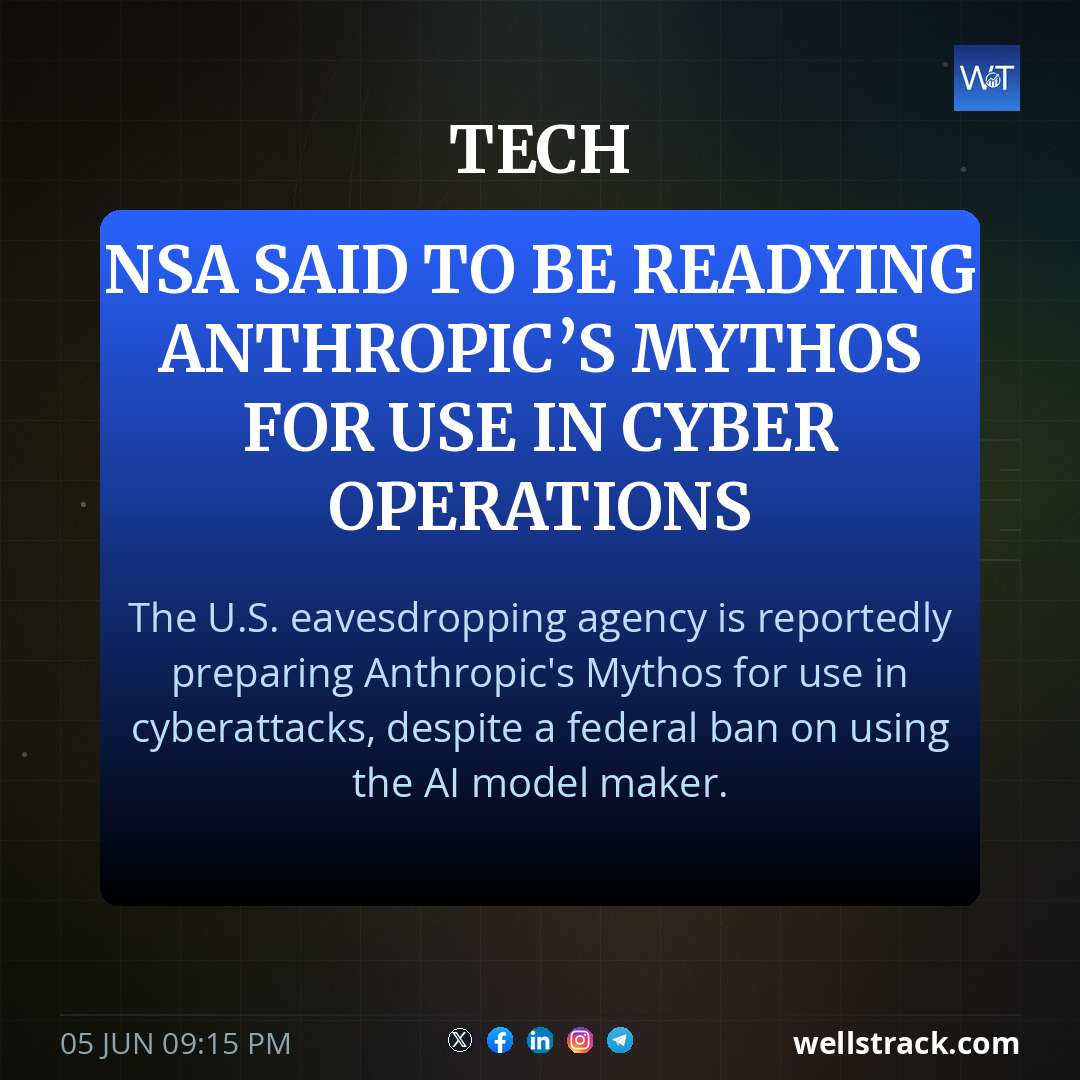 NSA said to be readying Anthropic’s Mythos for use in cyber operations — WellsTrack
