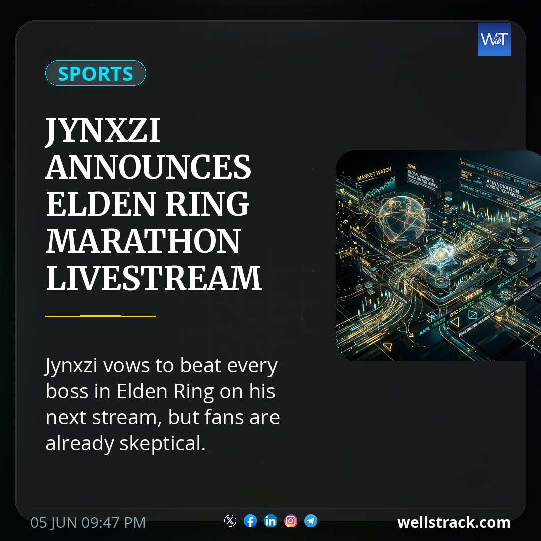 Jynxzi Announces Elden Ring Marathon Livestream And Says He Will Not Stop Until Every Boss Is Dead