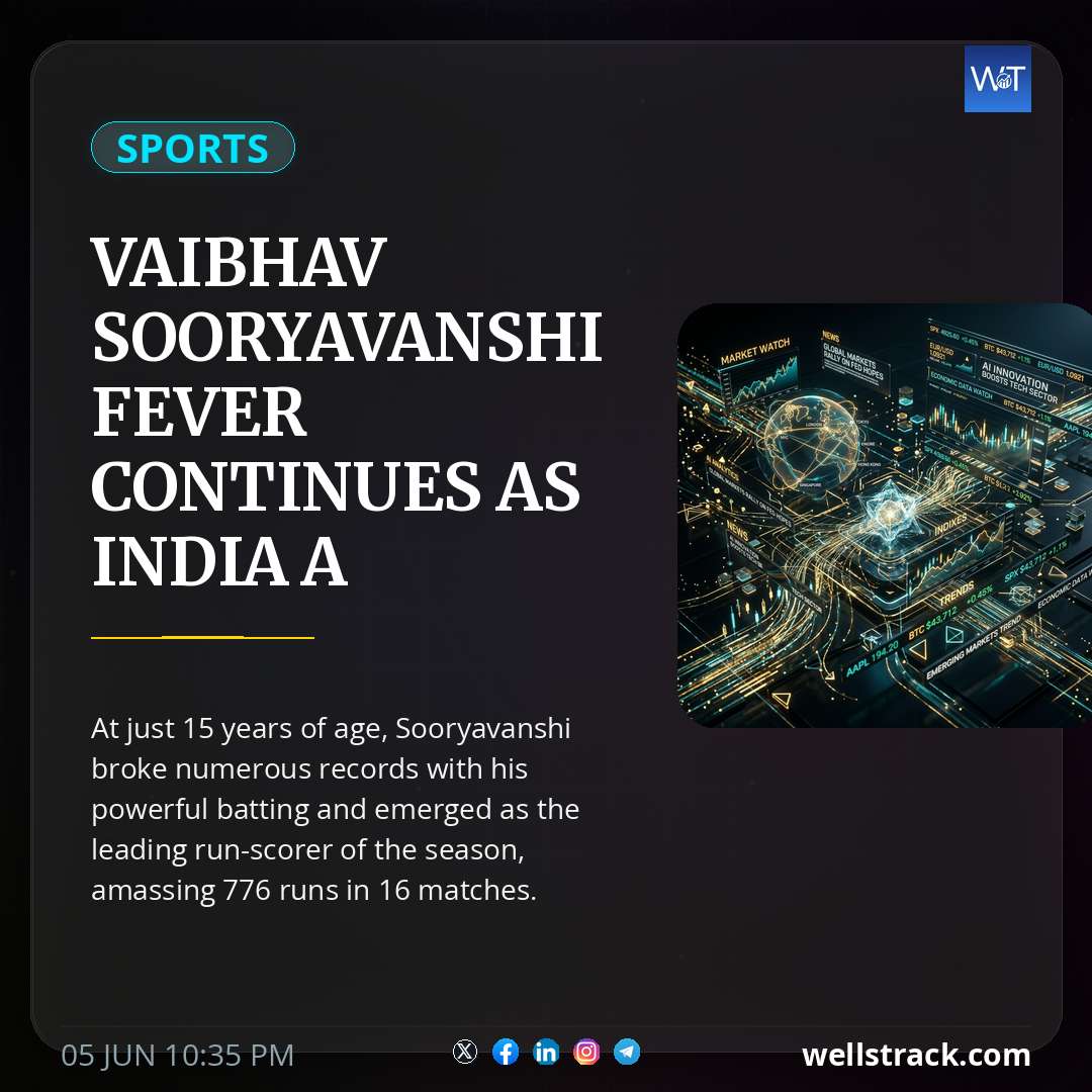 Vaibhav Sooryavanshi Fever Continues As India A Tri-Series Gets New Broadcasters — WellsTrack