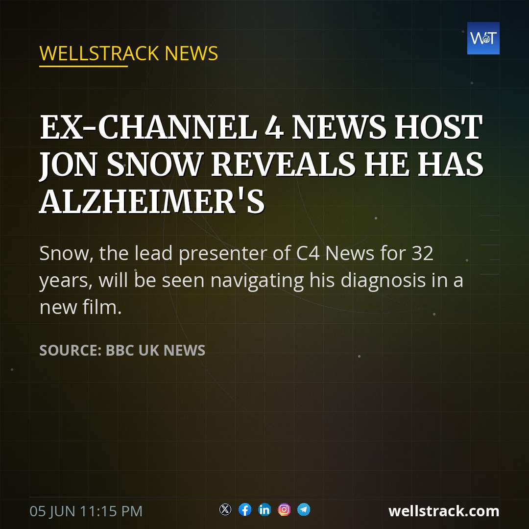 Ex-Channel 4 News host Jon Snow reveals he has Alzheimer's