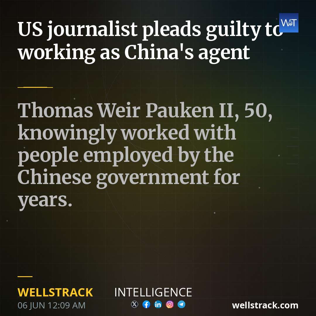 US journalist pleads guilty to working as China's agent