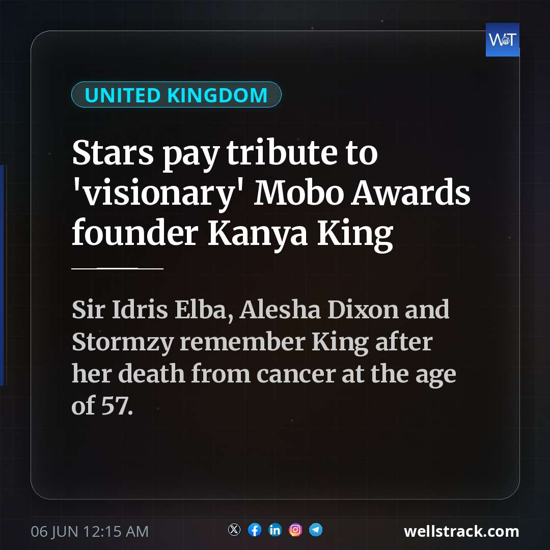 Stars pay tribute to 'visionary' Mobo Awards founder Kanya King