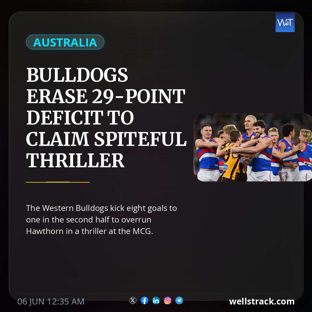 Bulldogs erase 29-point deficit to claim spiteful thriller against Hawks — WellsTrack