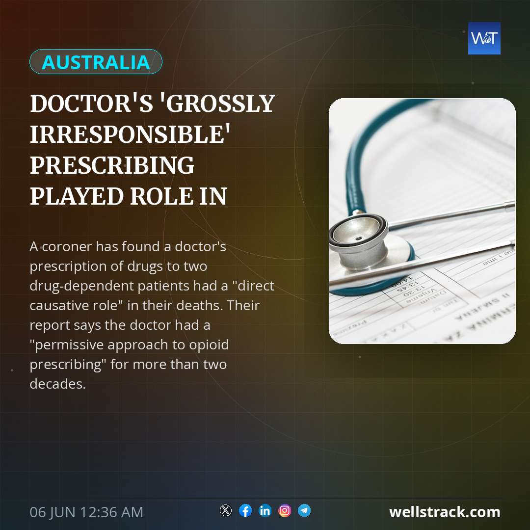 Doctor's 'grossly irresponsible' prescribing played role in two deaths, coroner finds — WellsTrack