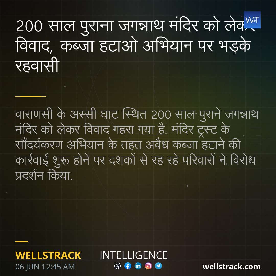 200 साल पुराना जगन्नाथ मंदिर को लेकर विवाद, कब्जा हटाओ अभियान पर भड़के रहवासी