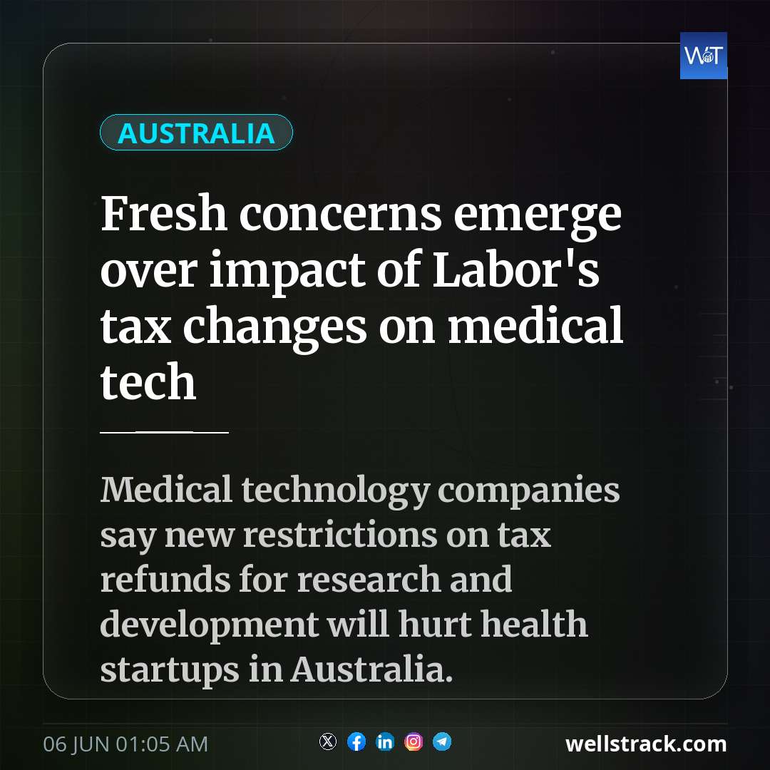 Fresh concerns emerge over impact of Labor's tax changes on medical tech — WellsTrack