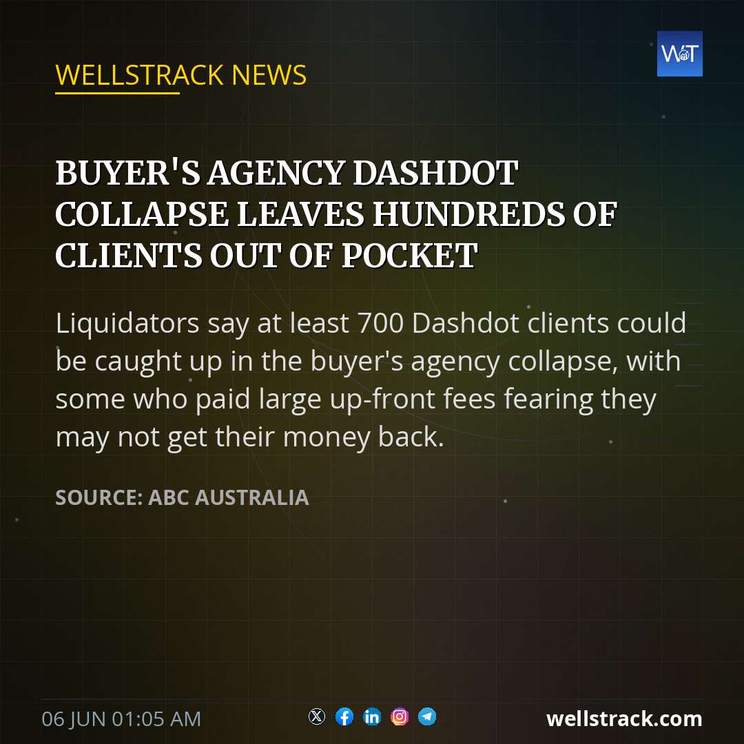 Buyer's agency Dashdot collapse leaves hundreds of clients out of pocket — WellsTrack