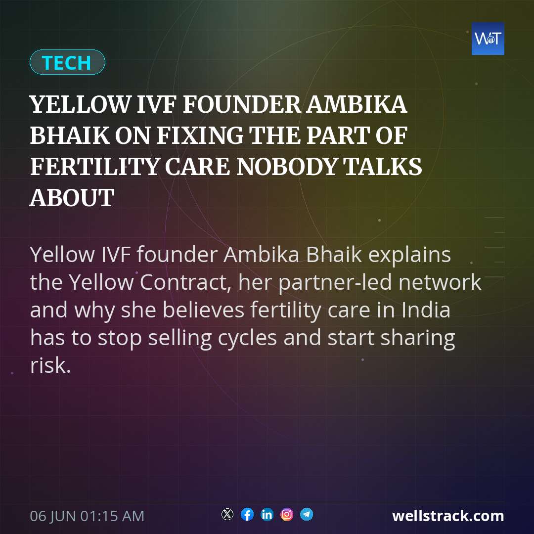 Yellow IVF founder Ambika Bhaik on fixing the part of fertility care nobody talks about