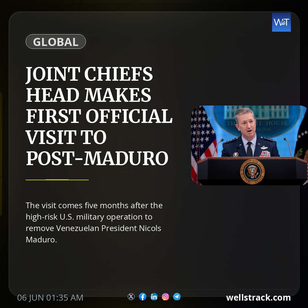 Joint Chiefs head makes first official visit to post-Maduro Venezuela