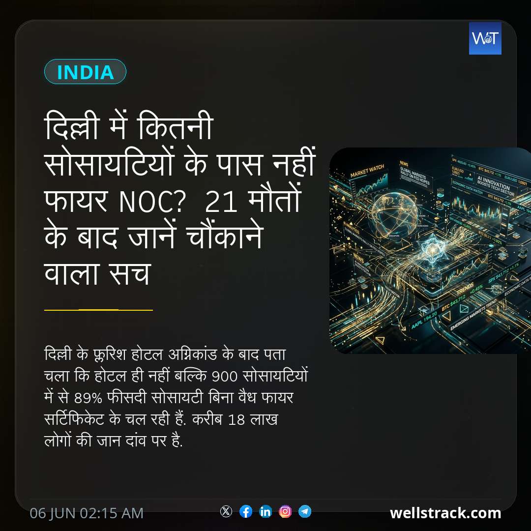 दिल्ली में कितनी सोसायटियों के पास नहीं फायर NOC? 21 मौतों के बाद जानें चौंकाने वाला सच