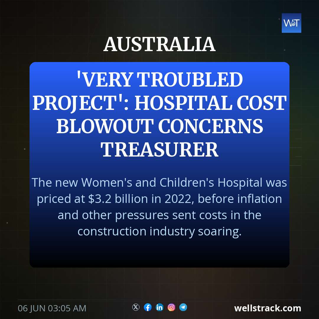 'Very troubled project': Hospital cost blowout concerns treasurer