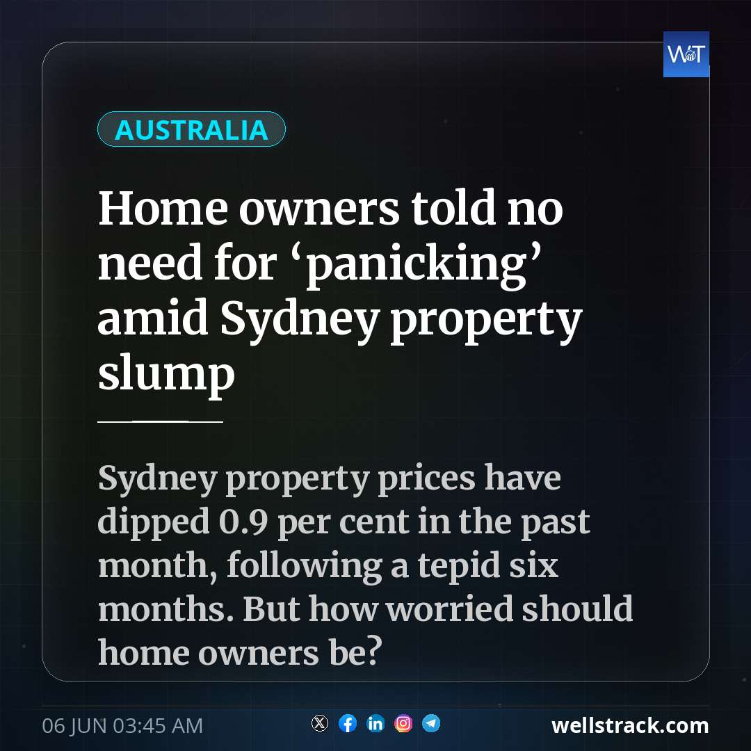 Home owners told no need for ‘panicking’ amid Sydney property slump — WellsTrack