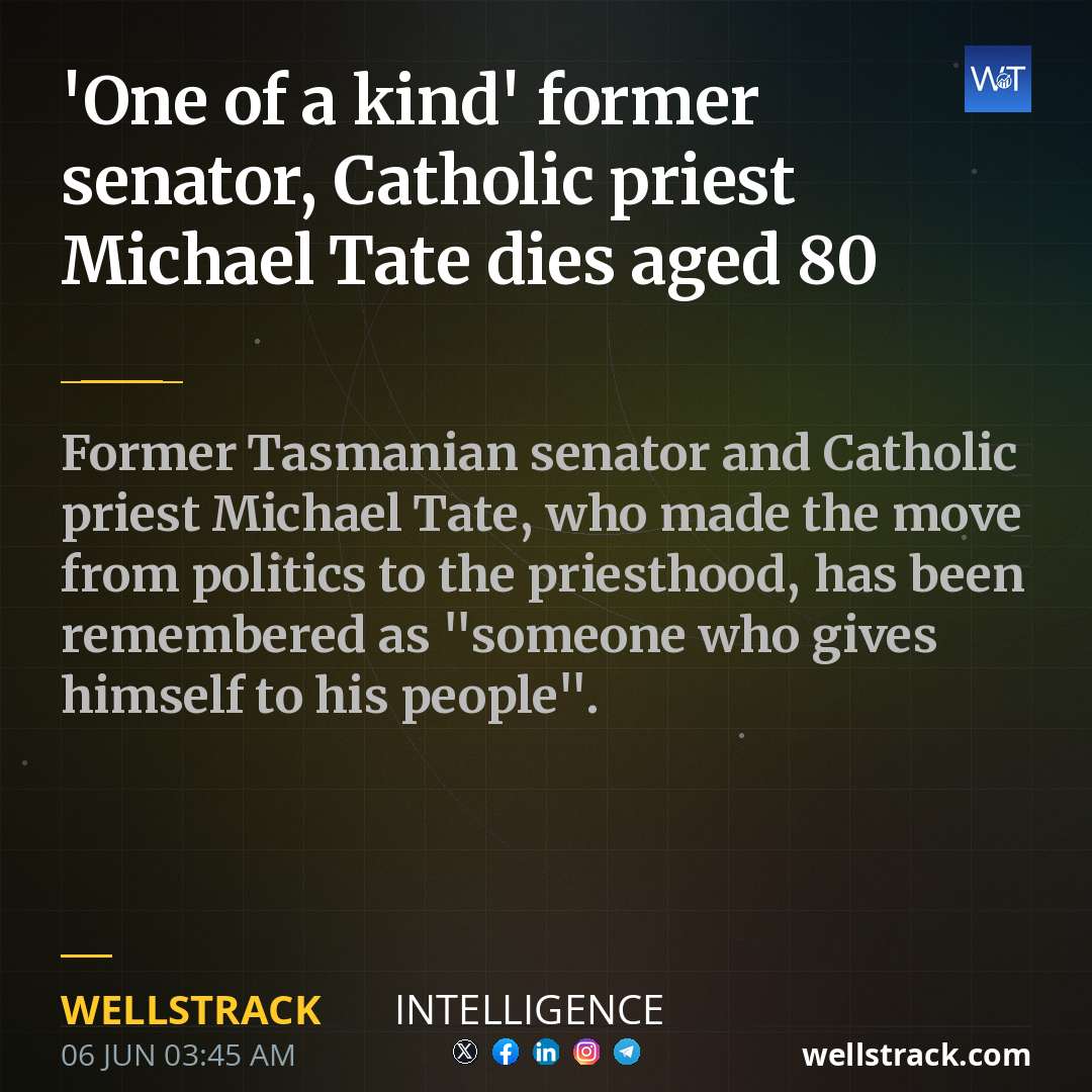 'One of a kind' former senator, Catholic priest Michael Tate dies aged 80 — WellsTrack