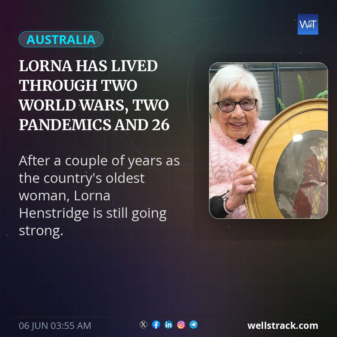 Lorna has lived through two world wars, two pandemics and 26 Australian prime ministers