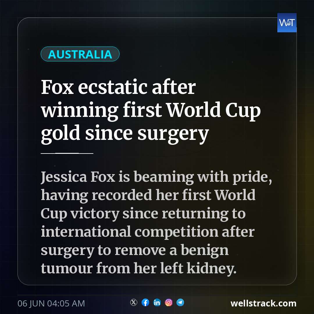 Fox ecstatic after winning first World Cup gold since surgery
