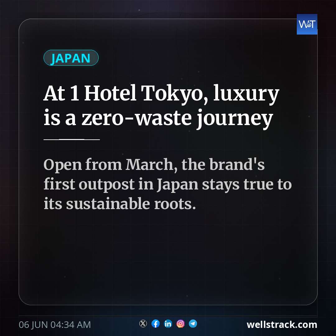 At 1 Hotel Tokyo, luxury is a zero-waste journey