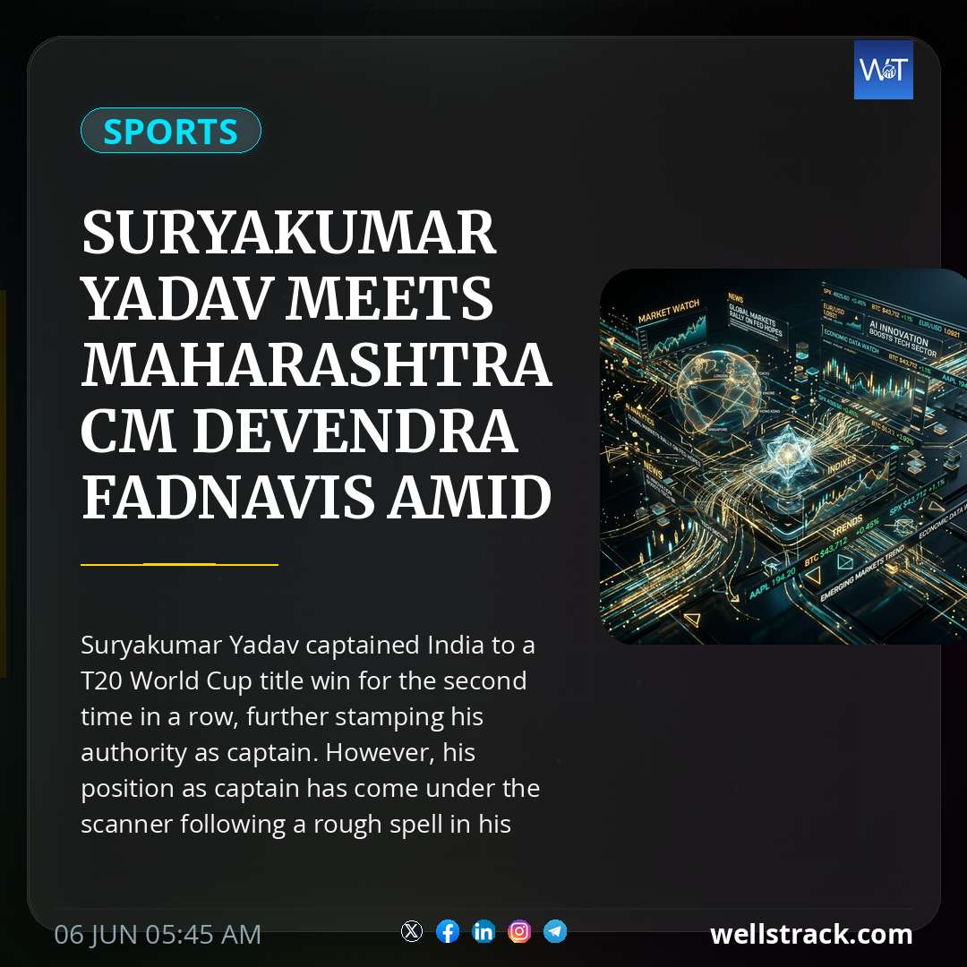 Suryakumar Yadav meets Maharashtra CM Devendra Fadnavis amid questions over India's T20I captaincy