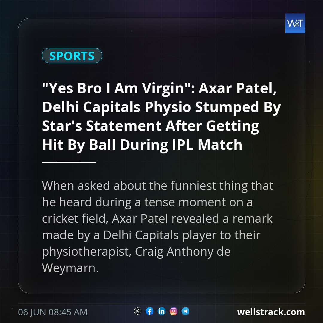 "Yes Bro I Am Virgin": Axar Patel, Delhi Capitals Physio Stumped By Star's Statement After Getting Hit By Ball During IPL Match