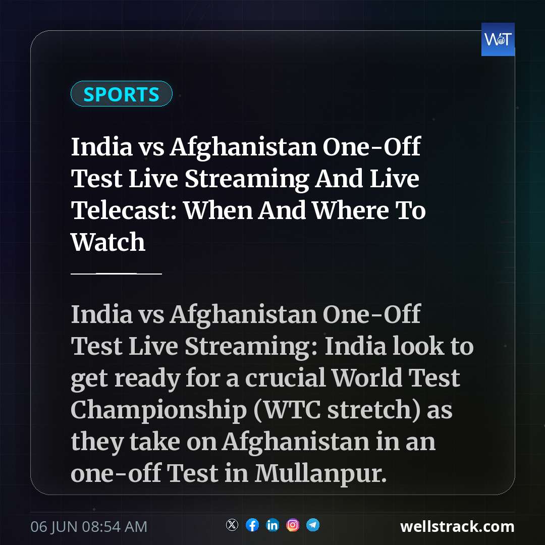 India vs Afghanistan One-Off Test Live Streaming And Live Telecast: When And Where To Watch