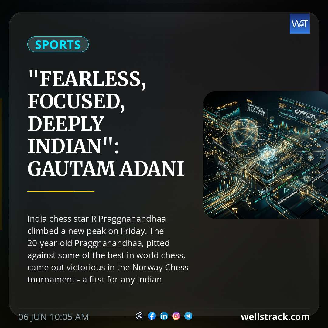 "Fearless, Focused, Deeply Indian": Gautam Adani On R Praggnanandhaa's Historic Norway Chess Triumph
