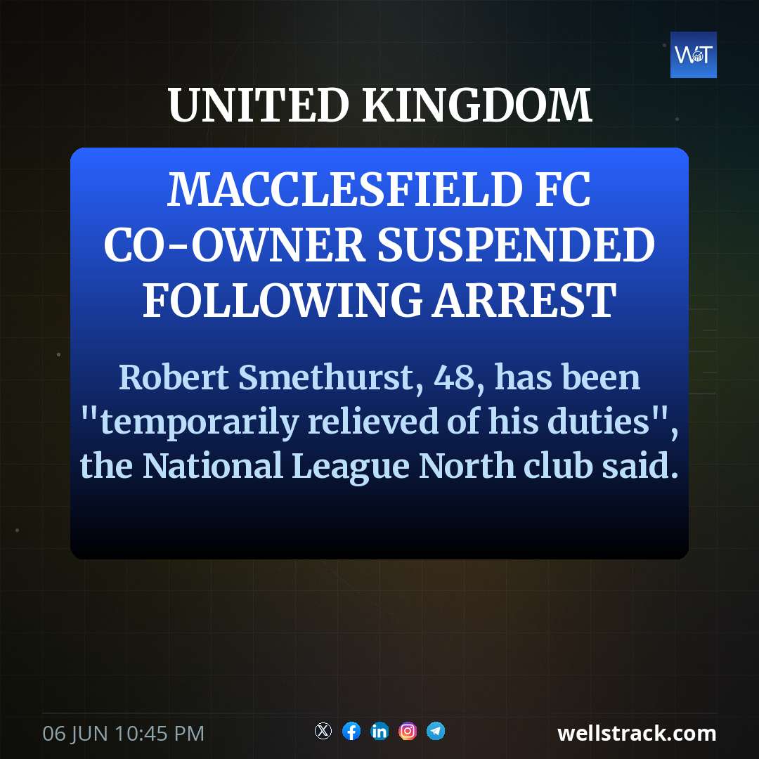 Macclesfield FC co-owner suspended following arrest