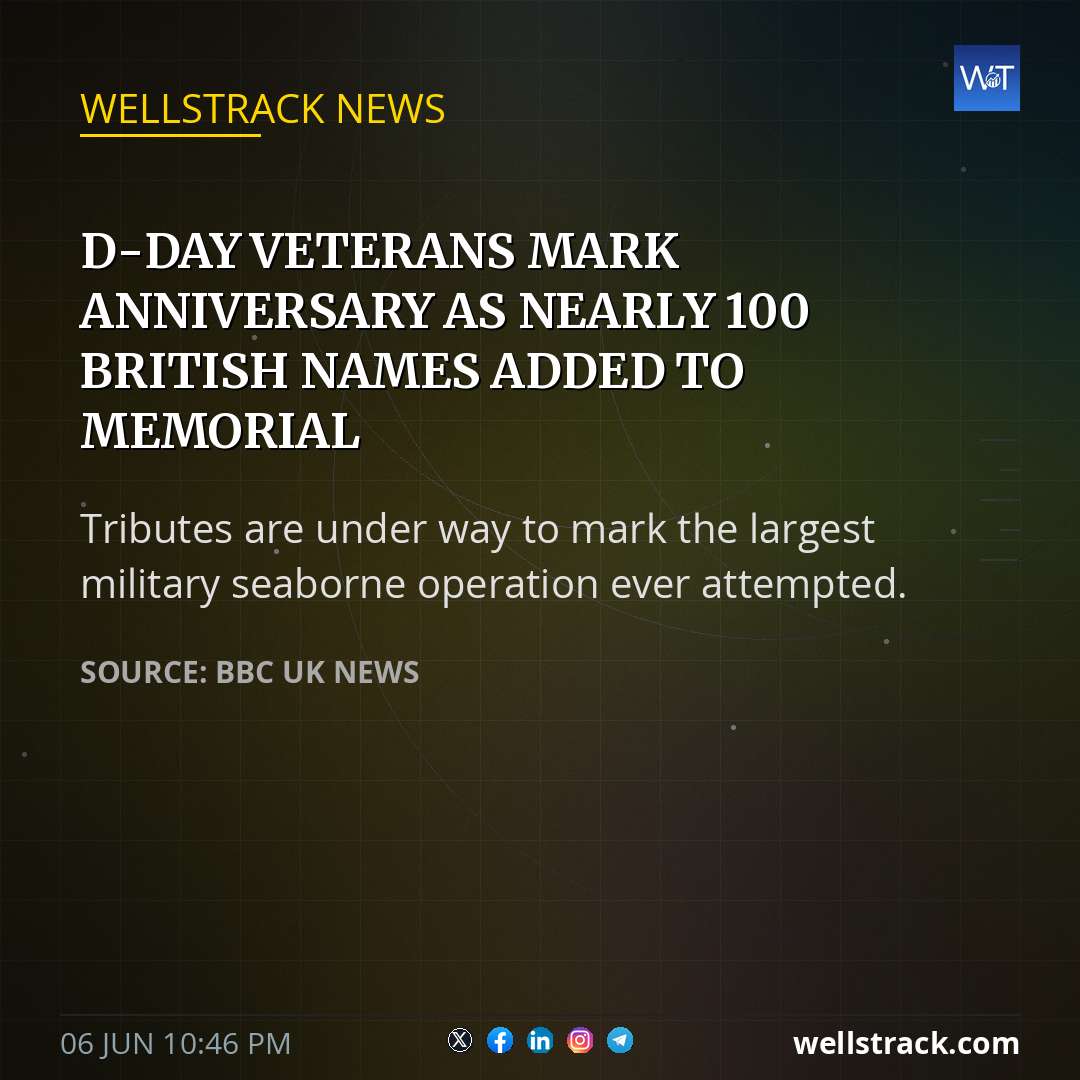 D-Day veterans mark anniversary as nearly 100 British names added to memorial