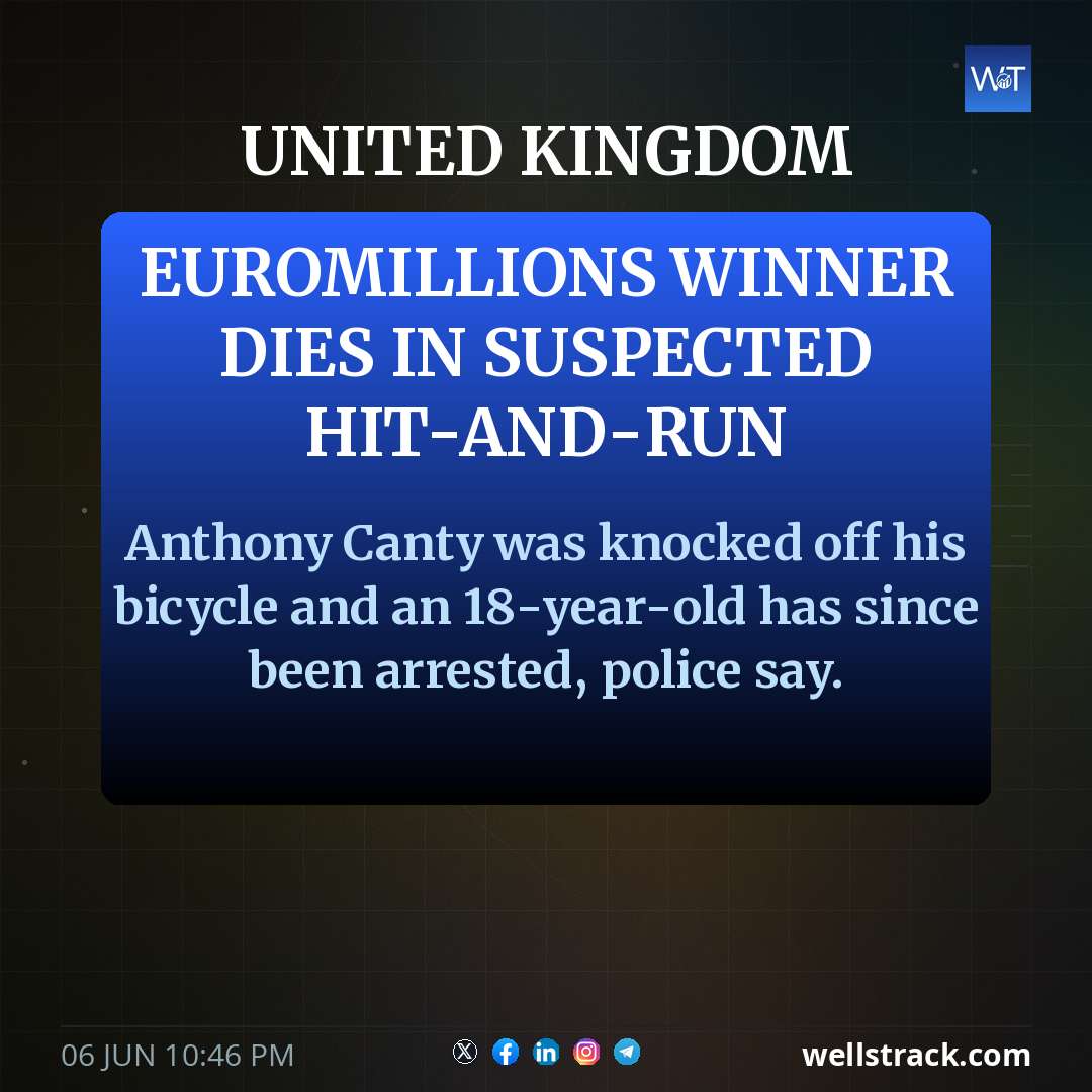Euromillions winner dies in suspected hit-and-run