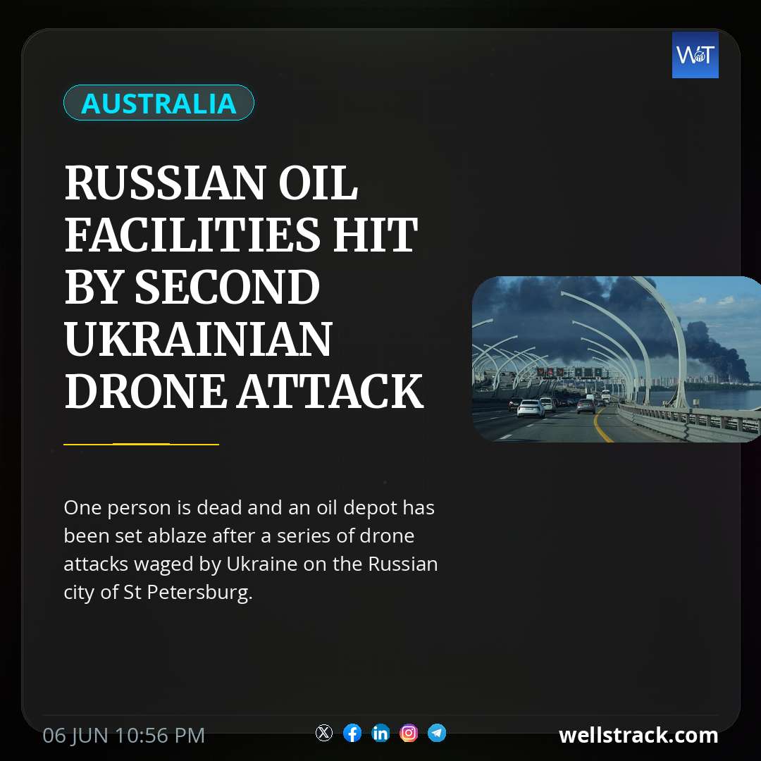 Russian oil facilities hit by second Ukrainian drone attack after Putin rejects talks — WellsTrack