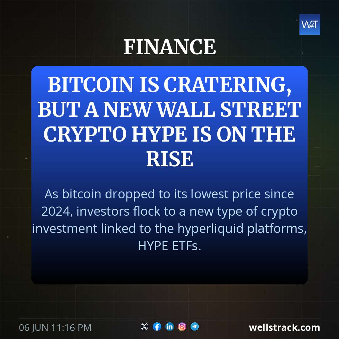 Bitcoin is cratering, but a new Wall Street crypto hype is on the rise — WellsTrack