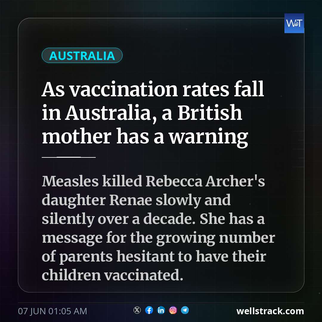 As vaccination rates fall in Australia, a British mother has a warning