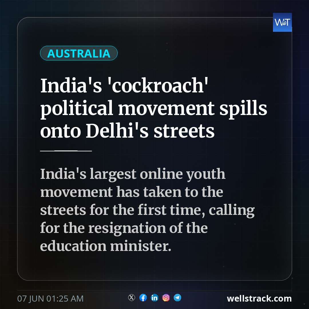 India's 'cockroach' political movement spills onto Delhi's streets