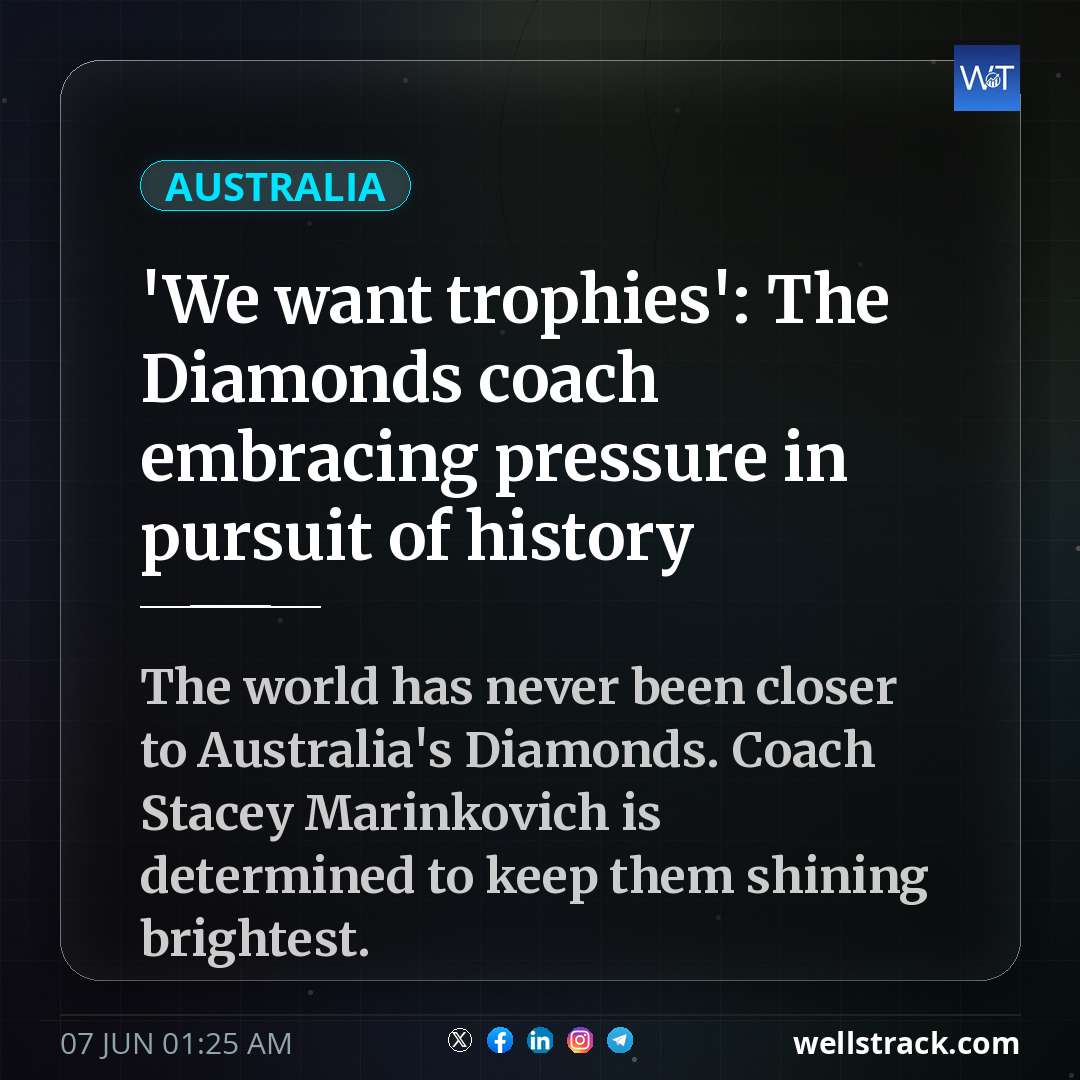 'We want trophies': The Diamonds coach embracing pressure in pursuit of history