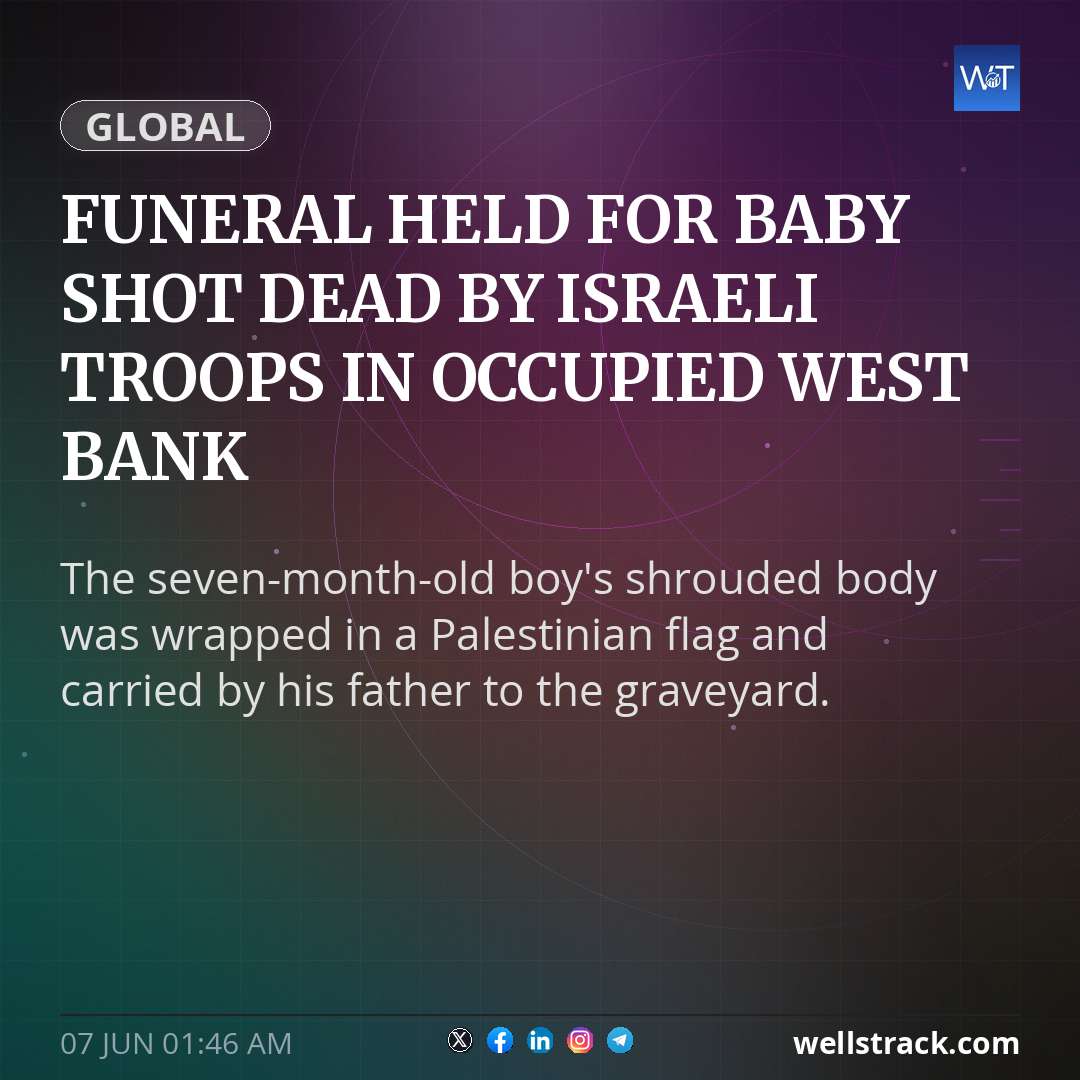 Funeral held for baby shot dead by Israeli troops in occupied West Bank