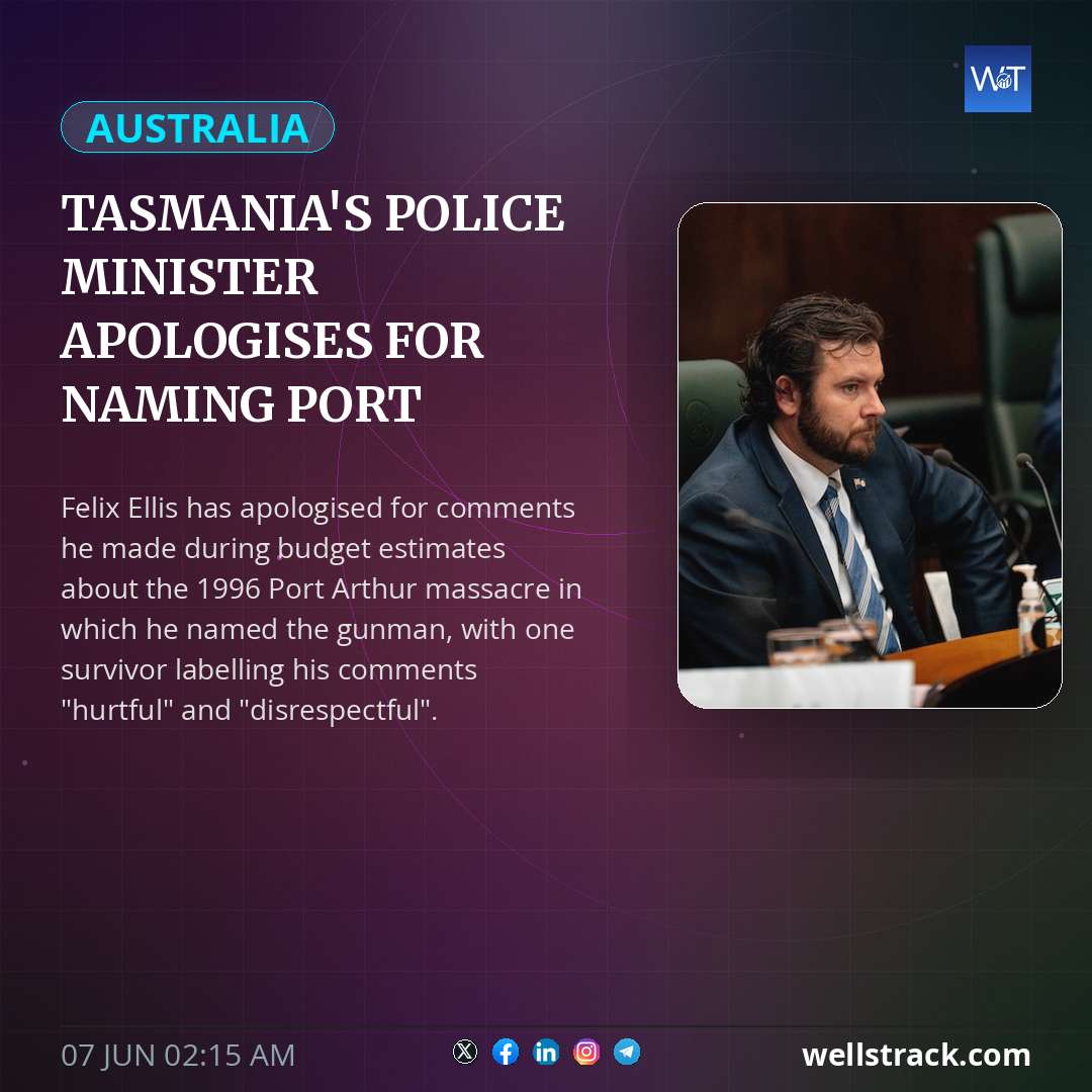 Tasmania's police minister apologises for naming Port Arthur gunman