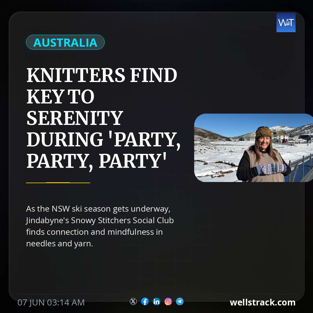 Knitters find key to serenity during 'party, party, party' snow season