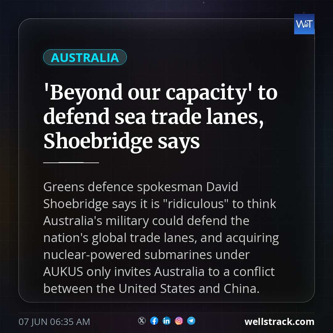'Beyond our capacity' to defend sea trade lanes, Shoebridge says
