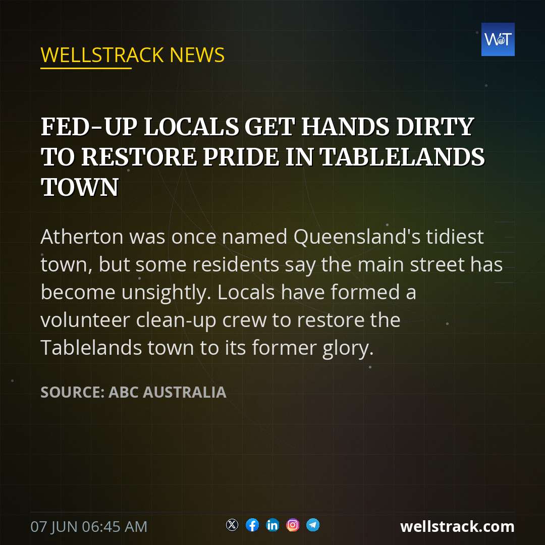 Fed-up locals get hands dirty to restore pride in Tablelands town