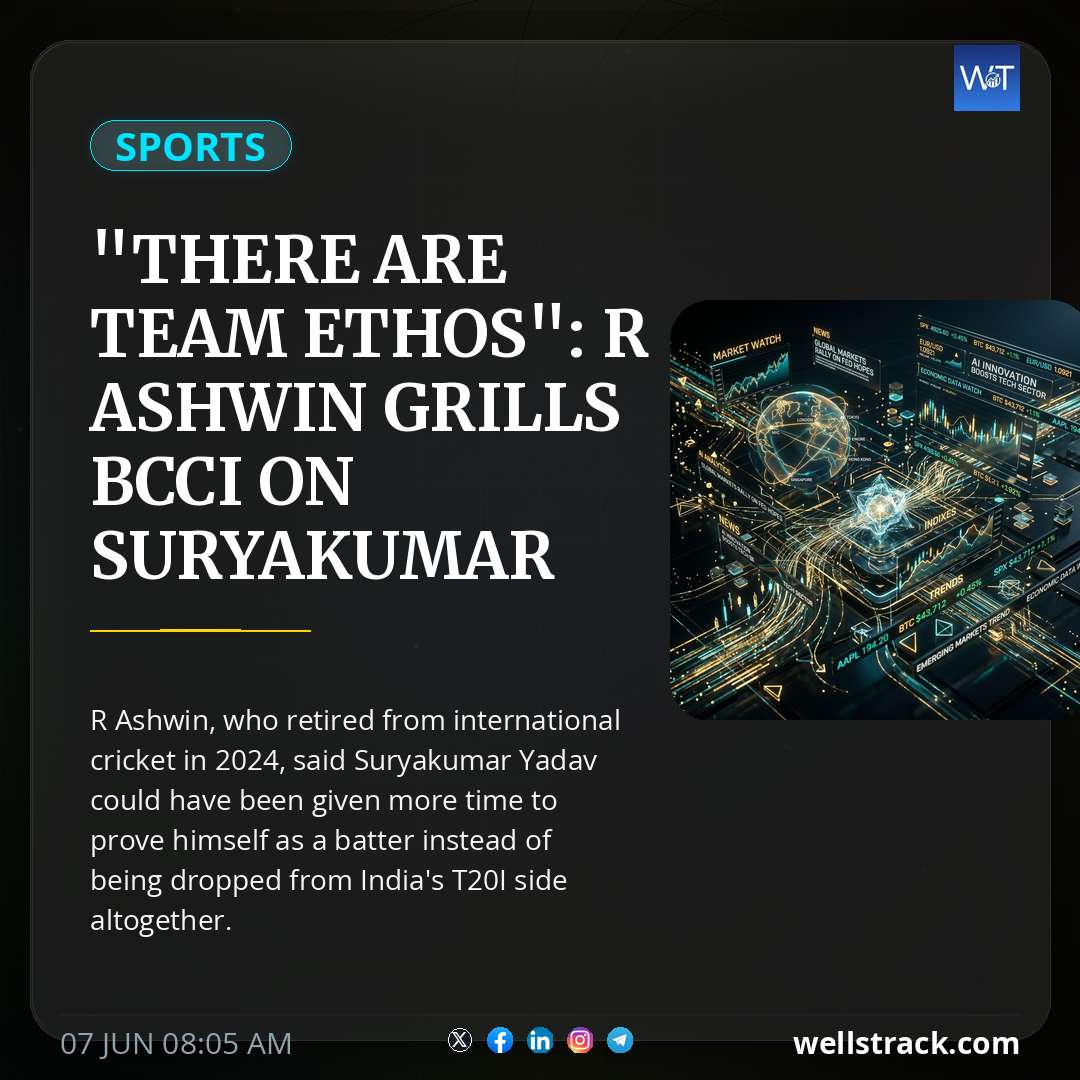 "There Are Team Ethos": R Ashwin Grills BCCI On Suryakumar Yadav's Snub From India's T20I Squad