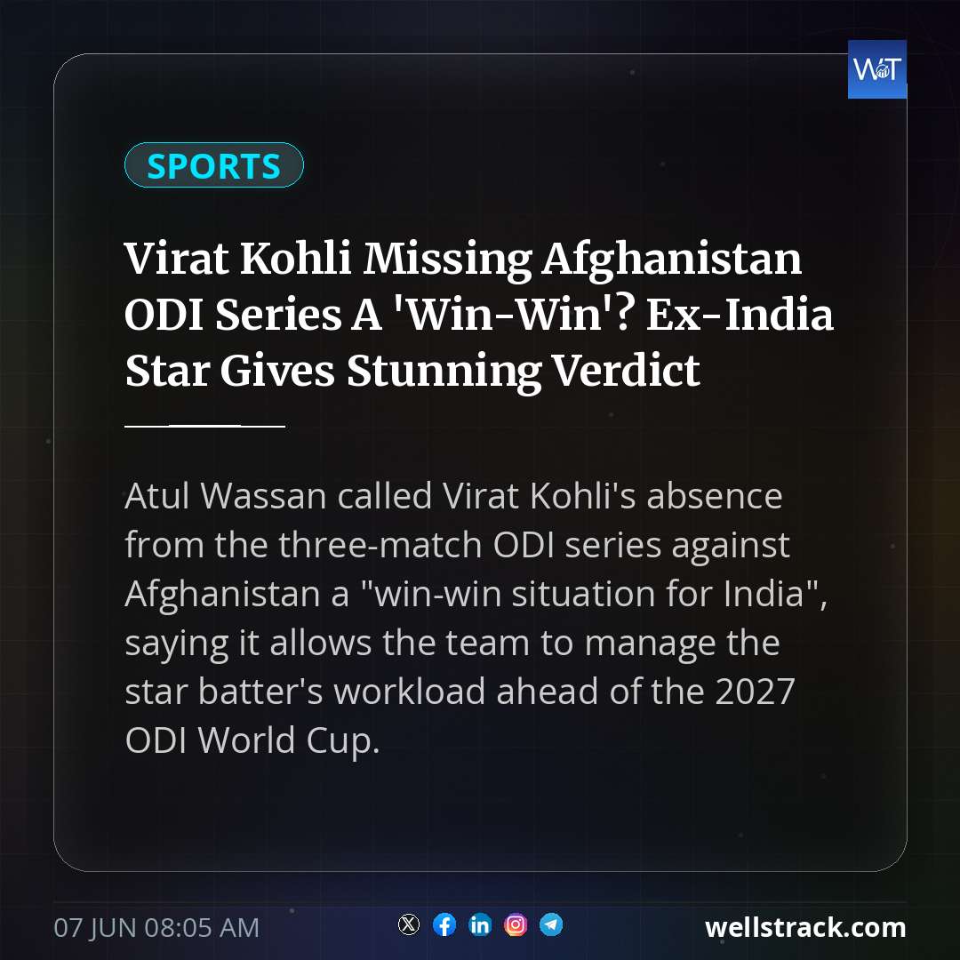 Virat Kohli Missing Afghanistan ODI Series A 'Win-Win'? Ex-India Star Gives Stunning Verdict