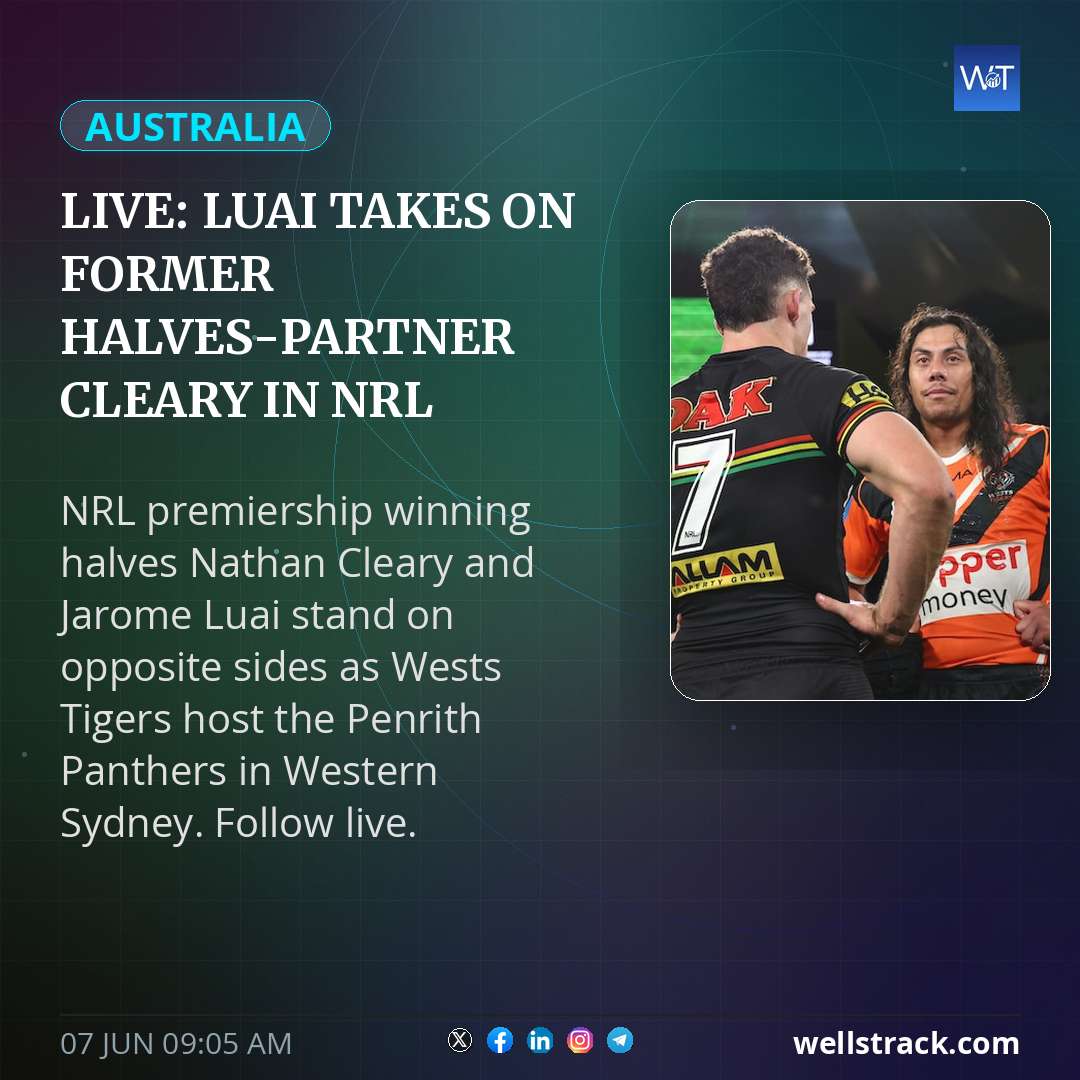 Live: Luai takes on former halves-partner Cleary in NRL blockbuster