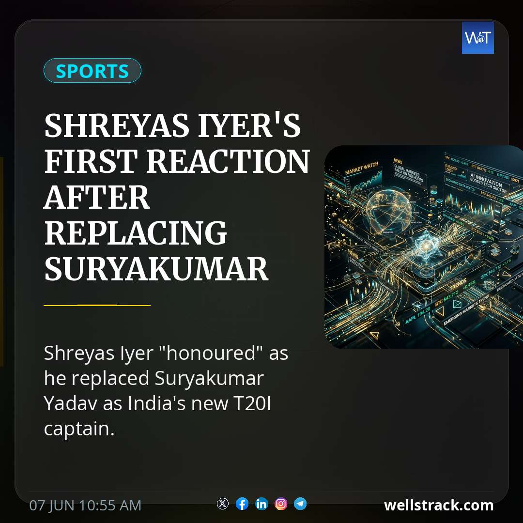 Shreyas Iyer's First Reaction After Replacing Suryakumar Yadav As India's T20I Captain