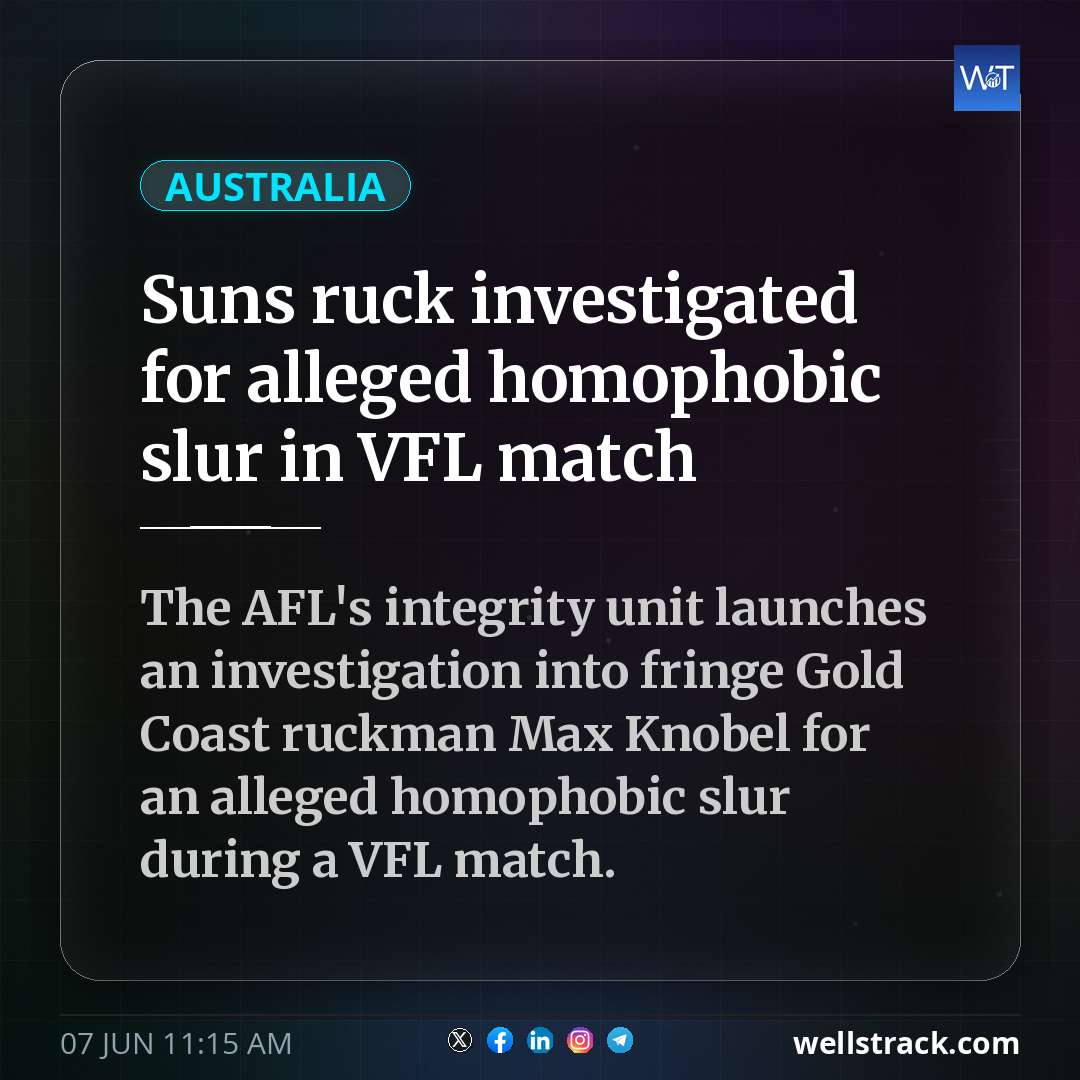 Suns ruck investigated for alleged homophobic slur in VFL match