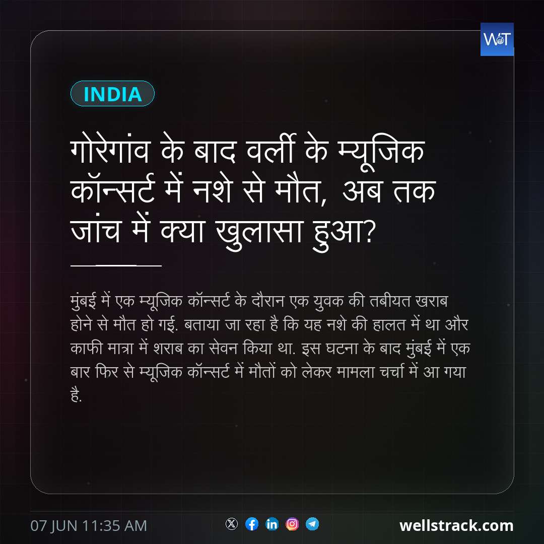 गोरेगांव के बाद वर्ली के म्यूजिक कॉन्सर्ट में नशे से मौत, अब तक जांच में क्या खुलासा हुआ?