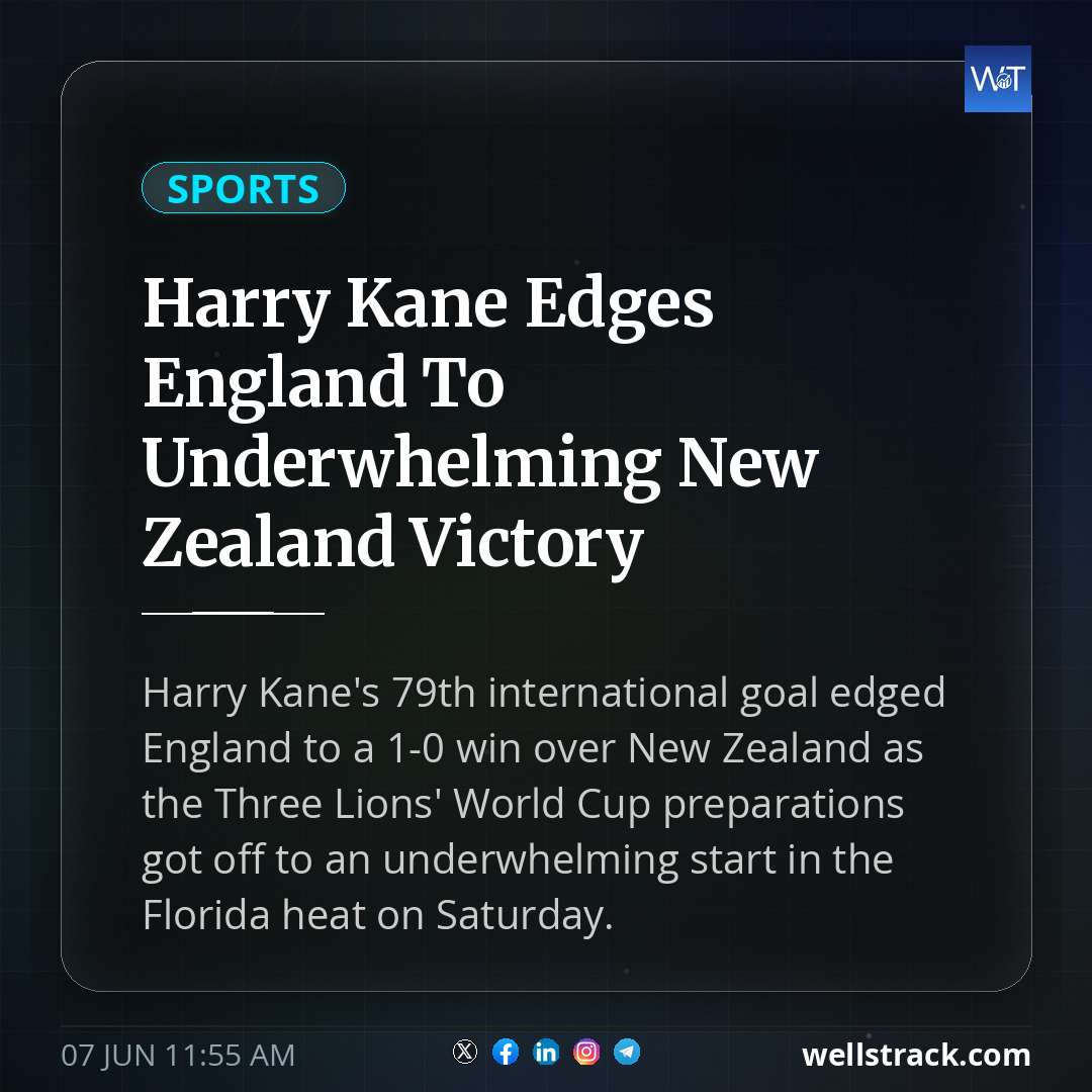 Harry Kane Edges England To Underwhelming New Zealand Victory