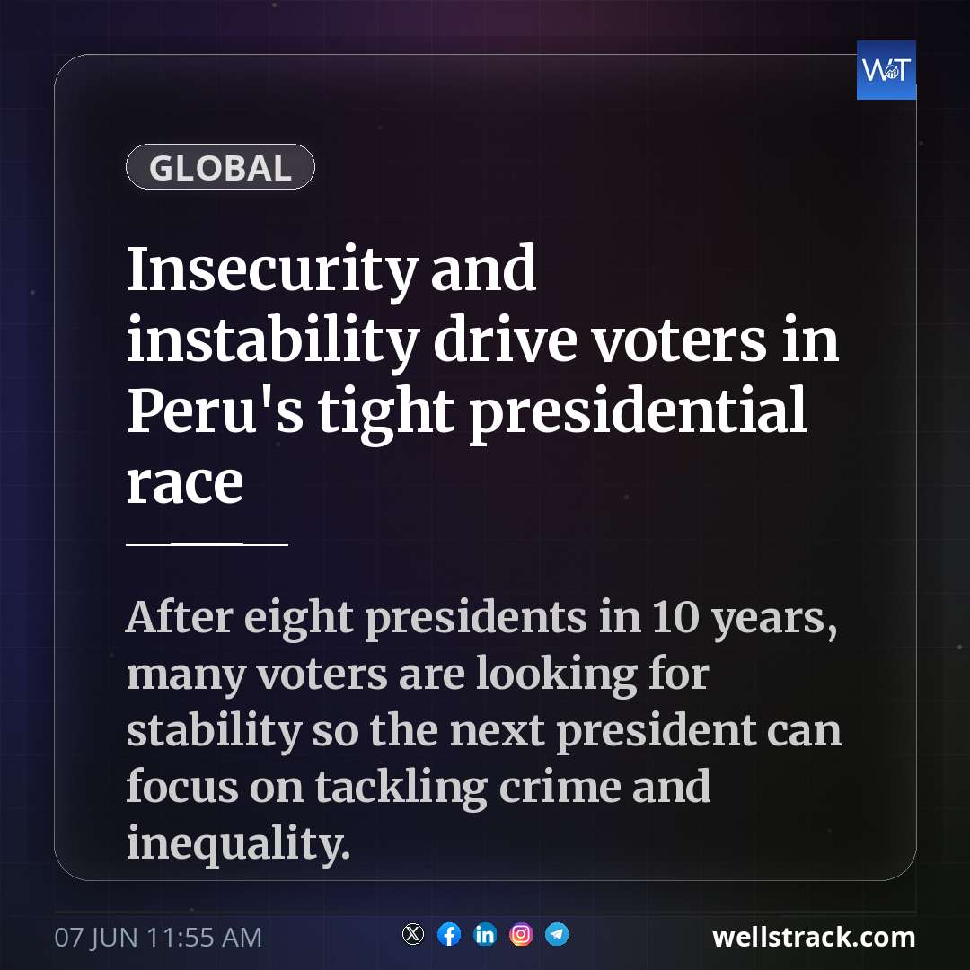 Insecurity and instability drive voters in Peru's tight presidential race