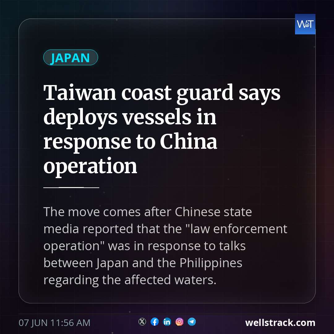 Taiwan coast guard says deploys vessels in response to China operation