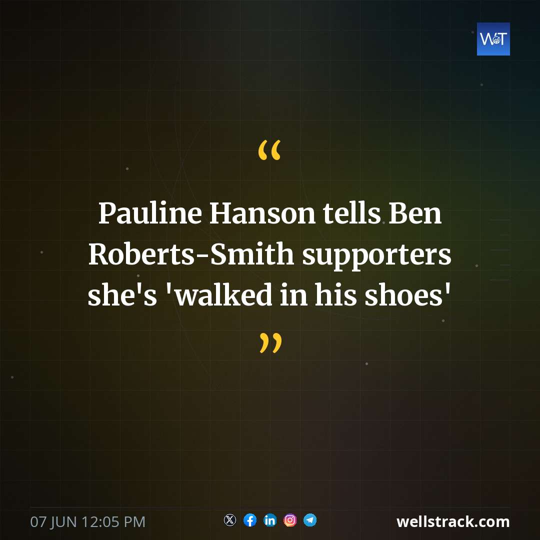 Pauline Hanson tells Ben Roberts-Smith supporters she's 'walked in his shoes'